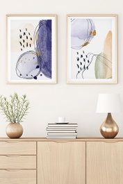 Wallity Huhu21 - Set de 2 Pinturas Decorativas de 50 x 70 cm